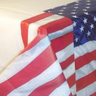 USA Stars and Stripes Paper Table Cover
